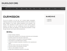 Tablet Screenshot of dildology.org